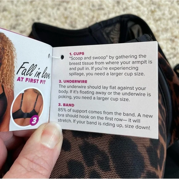 NWT Curvy Couture Animal Print Full Coverage Bra 36DD - Picture 4 of 9